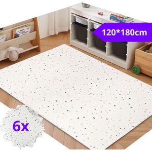 Montzys® Speelmat Wit - Speelkleed Baby - Foam Speeltapijt - Puzzelmat - 180x120cm