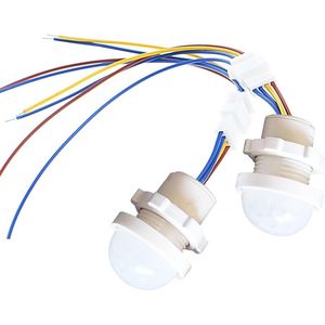 Bewegingsmeldermodule 2 stuks 85-265 V bewegingsmelder lichtschakelaar PIR door mens geactiveerde sensor detectieafstand 3-6 meter van toepassing op 3-40 W licht