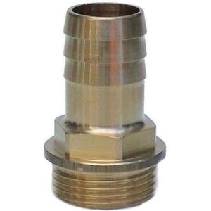 Messing slangtule - 6mm x 1/8 - buitendraad