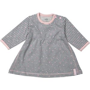 50 - Dirkje jurk Stripe Grey melee maat 50