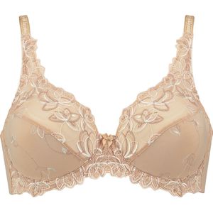 Hunkemöller Dames Lingerie Niet-voorgevormde beugel bh Diva - Beige - maat C90