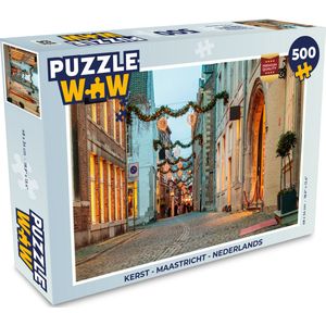 Puzzel Kerst - Maastricht - Nederlands - Legpuzzel - Puzzel 500 stukjes - Kerst - Cadeau - Kerstcadeau voor mannen, vrouwen en kinderen