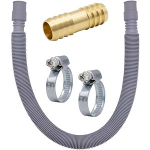 Uittrekbare Afvoerslang Verlengset voor Huishoudelijke Apparaten met Messing Connectoren 60-200 cm