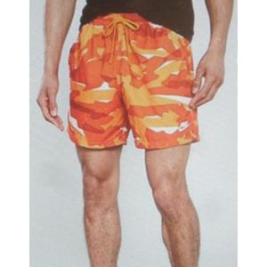 Nike Short Standard Fit / Mid Thigh Length Camouflage - Kleur Oranje - Maat S