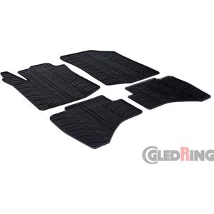 Gledring Rubbermatten passend voor Peugeot 108 & Citroën C1 2014- (T profiel 4-delig + montageclips)