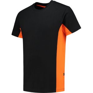 Tricorp T-shirt Bicolor 102004 Zwart / Oranje - Maat 7XL