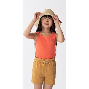 Sissy-Boy - Oranje rib singlet met borduursel