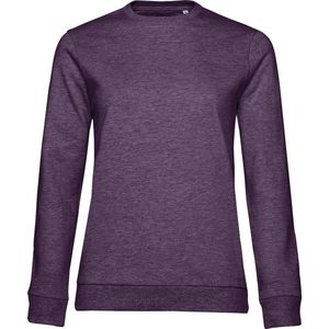 Sweater 'French Terry/Women' B&C Collectie maat L Heather Purple/Paars