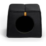 Hondenhuis, hondenhut, dierenhuisje, hondenhok, hondenhuisje, hondenbed- Bed & home ""Up"" black