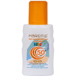 Harem's Sunscreen Kids 50+ SPF UVA UVB - Very High Protecion - Sensitive - Waterproof - Aloe Vera - Gliserin - Panthenol