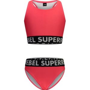 SuperRebel R401-5003 Meisjes Bikini - Psycho red - Maat 14-164