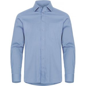 Clique Regular Fit Stretch Overhemd met borstzak maat L kleur Licht Blauw