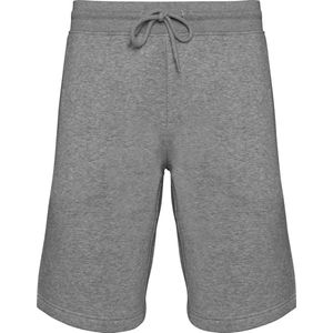 Biologische herenbermuda korte broek van sweatstof Moon Grey Heather - L