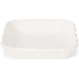 Patisse - Air Fryer Bakpapier, 50 stuks vierkante airfryer wegwerppapier voedselveilig perkament papier airfryer accessoires voor bakken braden koken (16 cm)