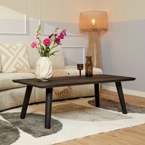 StarFurn Salontafel Omaha Mangohout Zwart 130cm