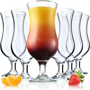 Cocktailglazen Set van 6 - 460 ml Robuuste Vaatwasmachinebestendige Longdrinkglazen voor Drankjes