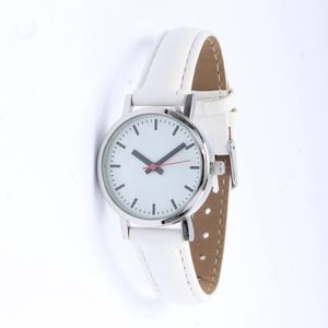 Horloge actie! Brigada - dames horloge - witte horloge band - lederen horlogeband - quartz uurwerk