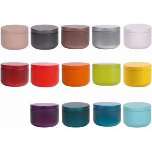 14-Piece Colourful Mini Teapots Portable Empty Cans Suitable for Storing Coffee Spice Jars and Tea Leafs