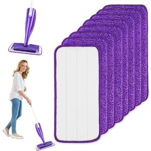8 Stuks Voor Vloerwissers - WetJet Navulset - 30 X 14 Cm - Voor Wetjet Vloerdoeken - Mop - Microvezel Reinigingspads - Wisserovertrek - Vervangende Hoes - Voor Tegels - Hardhout