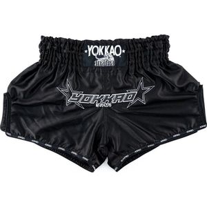 Yokkao Institution Carbonfit Shorts - Satijnmix - Zwart - maat M
