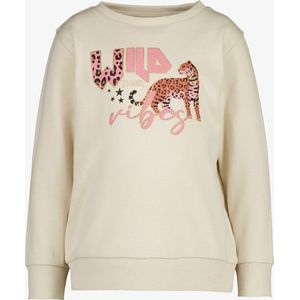 TwoDay meisjes sweaters beige met dierenprint - Maat 92
