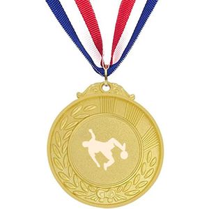 Akyol - voetbal medaille goudkleuring - Voetbal - beste voetballer - gepersonaliseerd met naam voor jongens en meisjes - sport - bal - cadeau