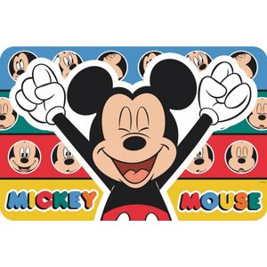 Mickey Mouse duoset van onderleggers/placemats 43*28cm kunststof