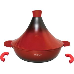 Cheffinger Tajine - Ø 32cm - Aluminium - Inductie - Keramisch - Zwart