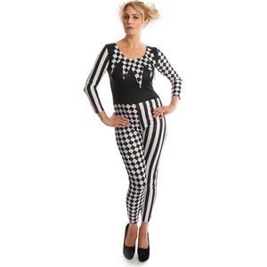 REDSUN - KARNIVAL COSTUMES - Tweekleurig harlekijn kostuum voor dames - XS