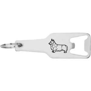 Akyol - corgi flesopener - Honden - hondenliefhebber - dieren - huisdier cadeau - honden - dogs keychain - hondenaccessoires - hondenspeelgoed - 105 x 25mm