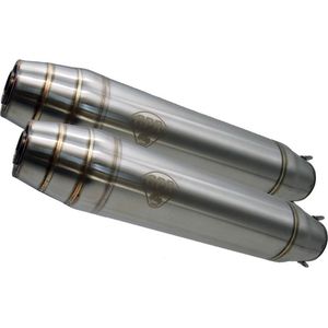 Gpr Exhaust Systems Deeptone Inox Cafè Racer Silencer Without Link Pipe Xj 600 Diversion 91-01 Gehomologeerde Uitlaatdemper Zilver Homologated