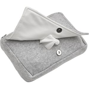 Meyco Baby Knit Basic billendoekjesetui - grey melange