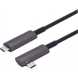 NÖRDIC FVRCC100 VR Link Glasvezel kabel - UNIDIRECTIONEEL - USB-C naar USB-C - USB3.2 Gen2 - 10Gbps - Geschikt voor Oculus Quest 2 - 10m - Zwart