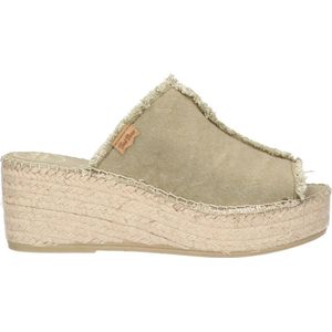 Toni Pons Itaca Dames Espadrilles Caqui |  Groen | Textiel | Maat 39