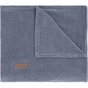 Baby's Only Ledikantdeken - Baby deken Sense - Dekentje voor jongens en meisjes - 1.6 TOG - 100x135 cm - Vintage Blue - Zachte rib corduroy stof