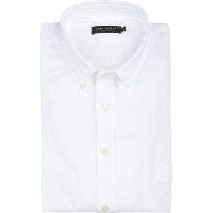 Steppin' Out Overhemd Twill Wit - Maat M - Heren - Casual Shirt