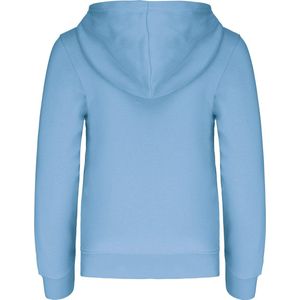 Kariban Kinder hooded sweater met gecontrasteerde capuchon K453 - Sky Blue / White - 10/12 Y (10/12 ans)