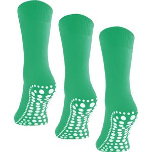 Budino Huissokken set - Antislip sokken - 3 paar - maat 43-46 - Licht Groen