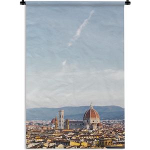 Wandkleed Florence  - Uitzicht op Florence Wandkleed katoen 120x180 cm - Wandtapijt met foto XXL / Groot formaat!