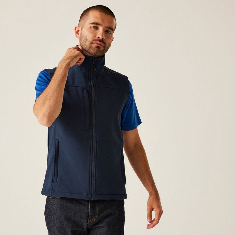 Regatta Flux Softshell Bodywarmer RG788 - Navy/Navy - 4XL