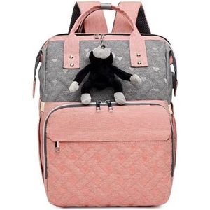 Baby Changing Backpack Luiertas met USB Poort -  Multifunctionele Waterdichte Mama Rugzak Grote Capaciteit Babytas voor onderweg,