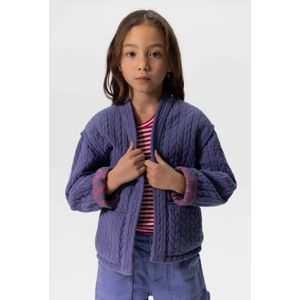 Sissy-Boy - Donkerblauw reversible kimono jasje met print