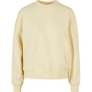 Ladies Oversized Crewneck Sweater met ronde hals Soft Yellow - L