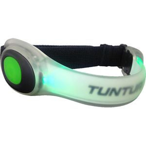 Tunturi Hardloop verlichting Armband - LED verlichting voor om je armen - Hardlopen - Hardloop lampjes - Water resistant - Inclusief batterijen - Kleur: Groen