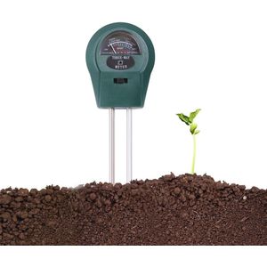 3-in-1 Plantenmeetinstrument - pH-waarde, Lichtintensiteit en Vochtigheidssensor - Vochtmeter zonder Batterijen - Growbox Accessoire