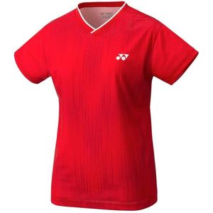 Yonex Sportshirt Crew Neck Dames Polyester Rood Mt L