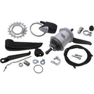 Versnellingsnaaf 3 speed Sturmey Archer AWC terugtraprem - compleet met versteller