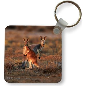Sleutelhanger - Uitdeelcadeautjes - Kangoeroe - Dieren - Natuur - Plastic