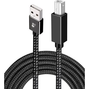 Grey Fox Printerkabel USB A naar USB B - 2 Meter - Plug en Play - Multi Compatible - Grijs