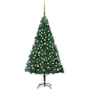 vidaXL-Kunstkerstboom-met-verlichting-en-kerstballen-210-cm-PVC-groen